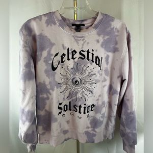 Forever 21 Celestial Solstice pull over crewneck sweatshirt. Size Medium.